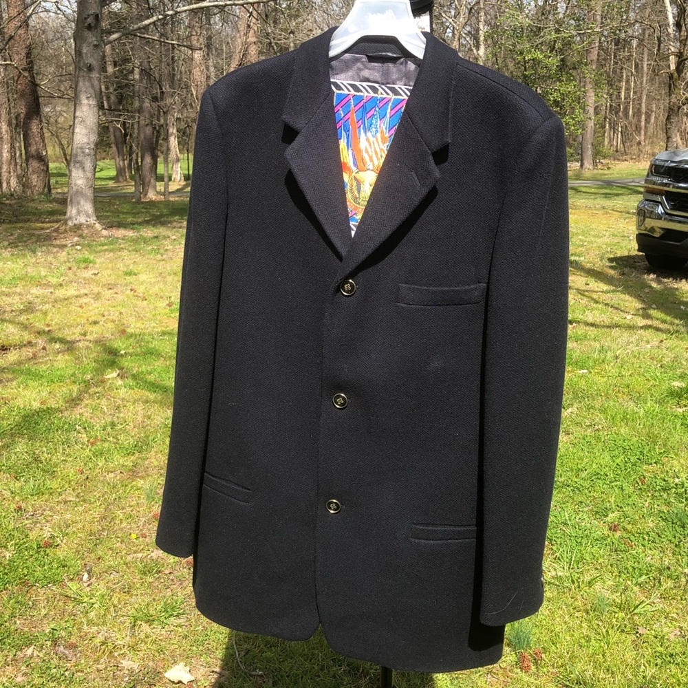 Versace jeans couture Men's Navy Blue Blazer/coat